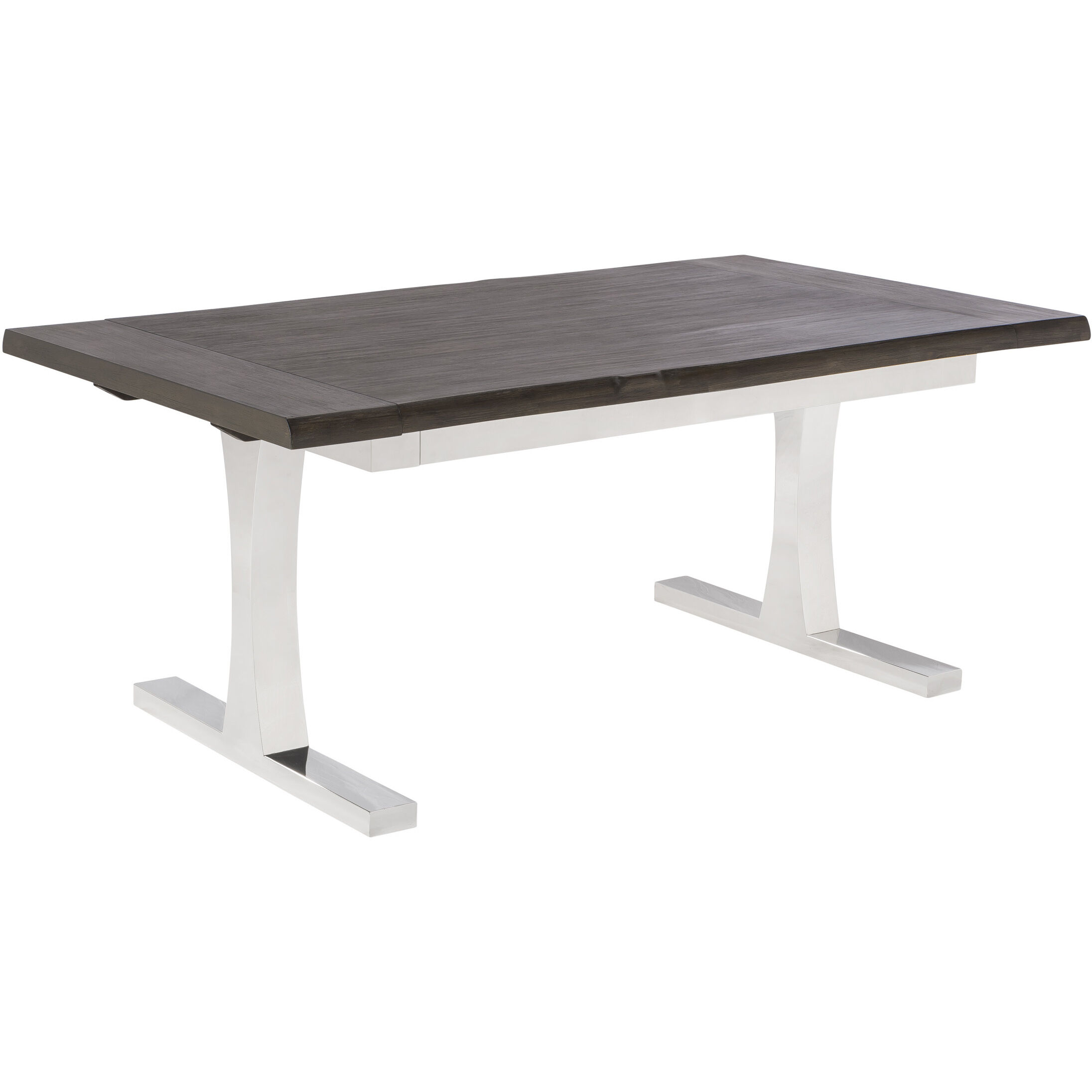 Marquez 71 X 42 inch Gotham Grey / Polished Extension Dining Table
